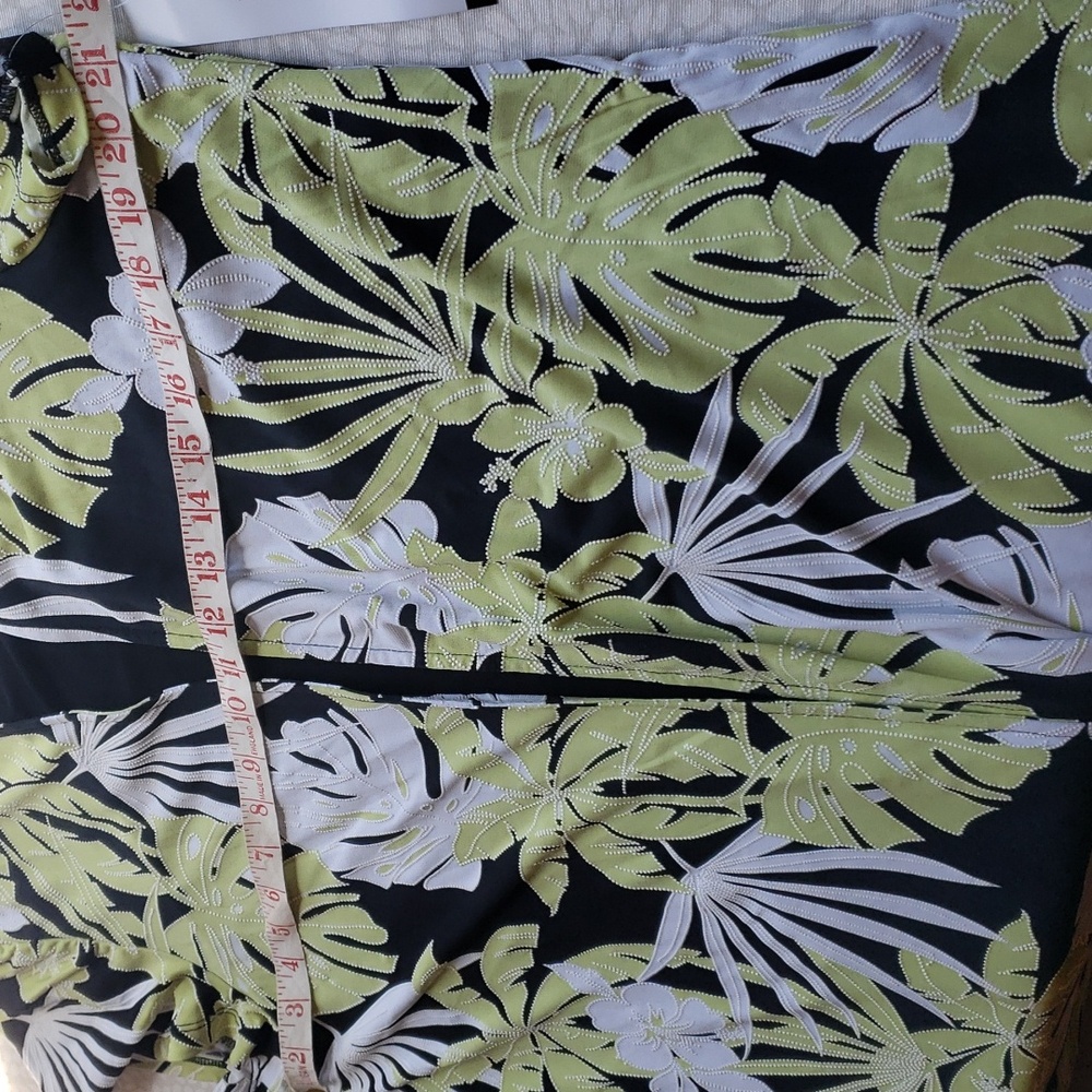 Perceptions Faux Jacket Black & Lime Green Dress Size XL - NEW - Picture 10 of 11
